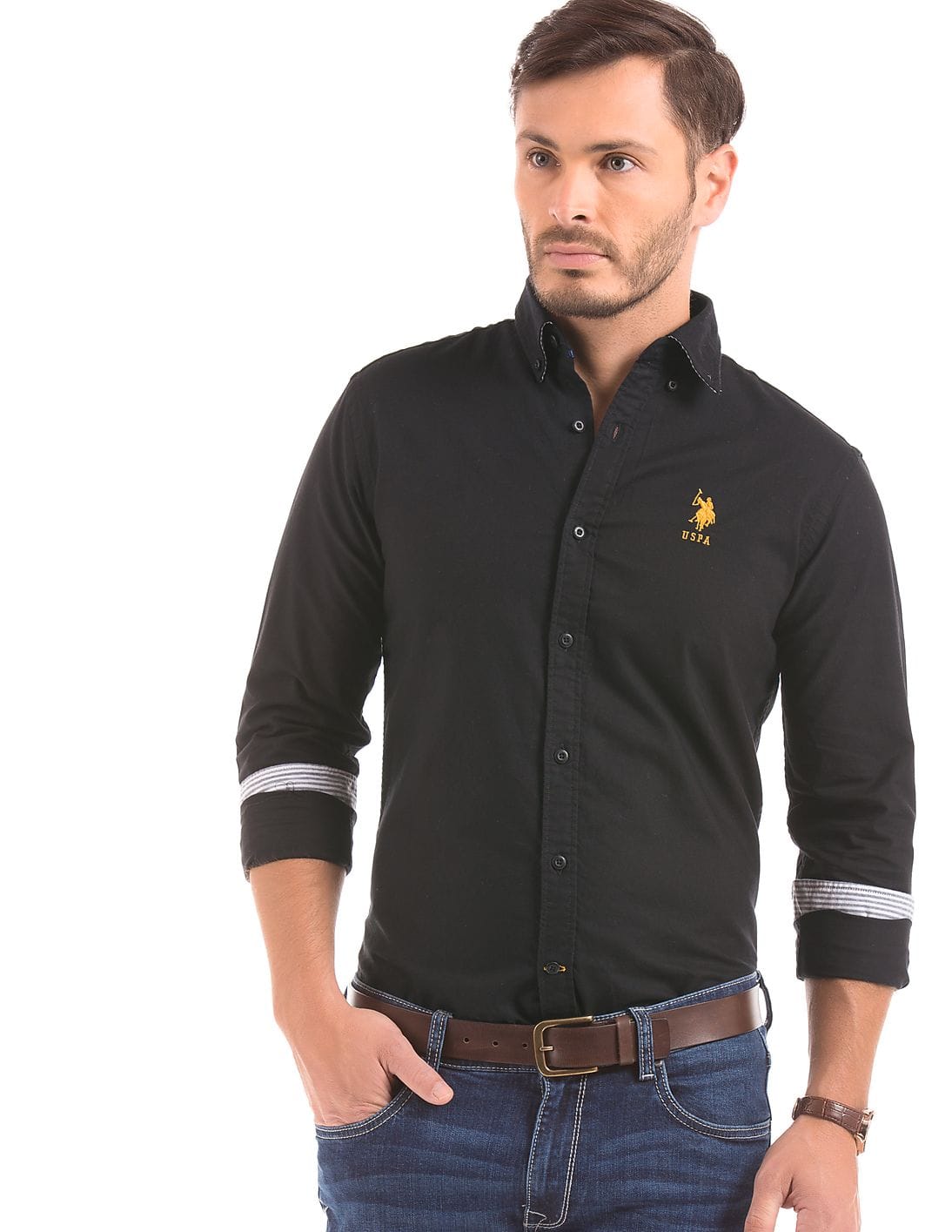 Buy U.S. Polo Assn. Men Tailored Fit Button Down Shirt