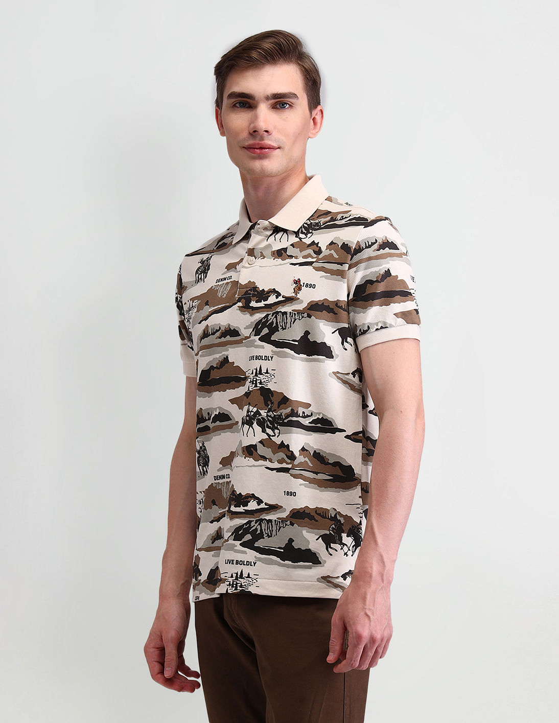 Buy U.S. Polo Assn. Denim Co. Graphic Printed Muscle Fit