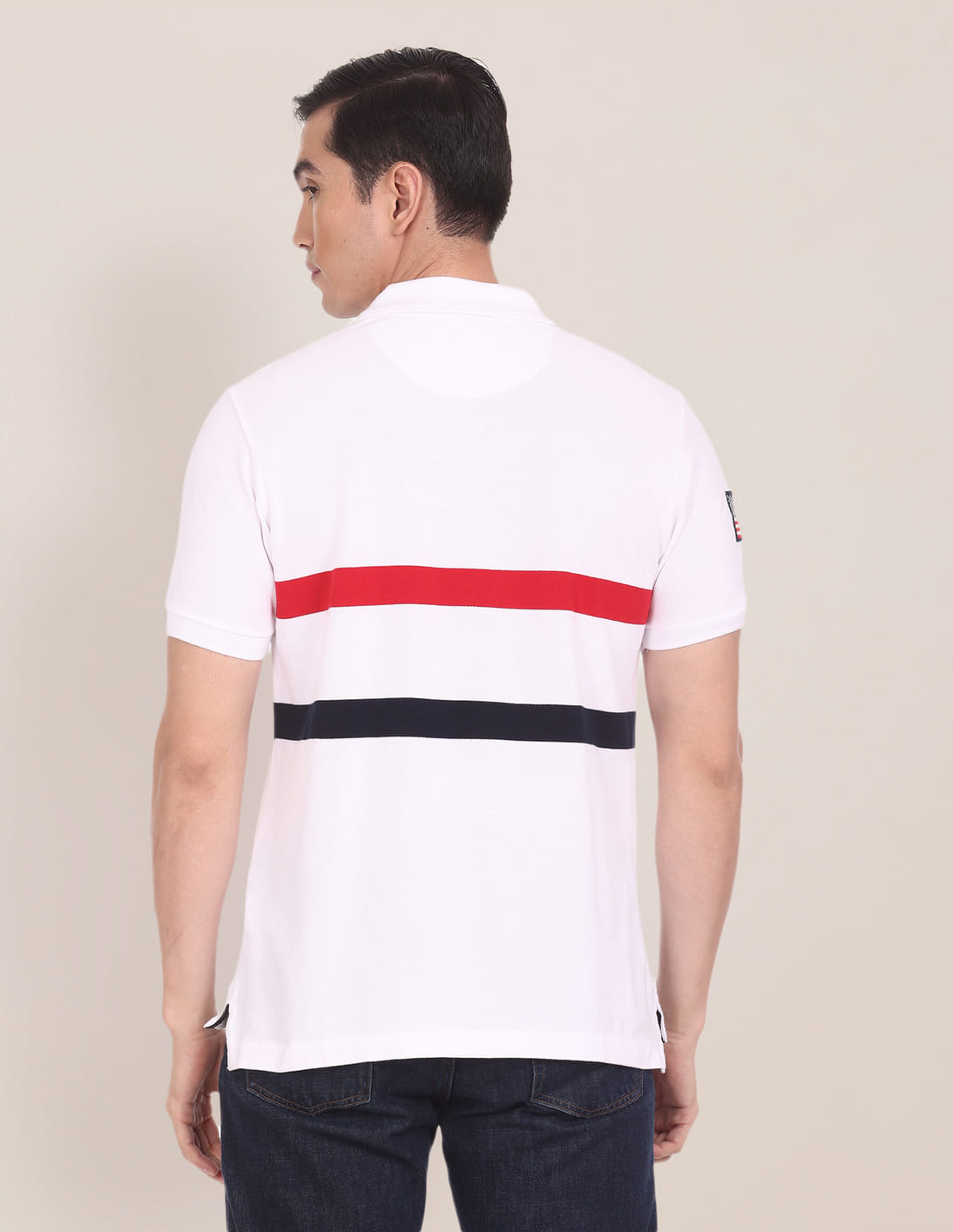 USA Flag Polo Shirt with Number 3 ビッグポニー USA Flag Polo Shirt with Number 3 ビッグポニー - メルカリ