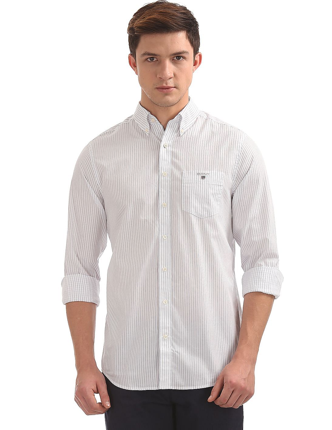 Buy Gant Men The Broadcloth Pinstripe Regular Button Down Shirt - NNNOW.com
