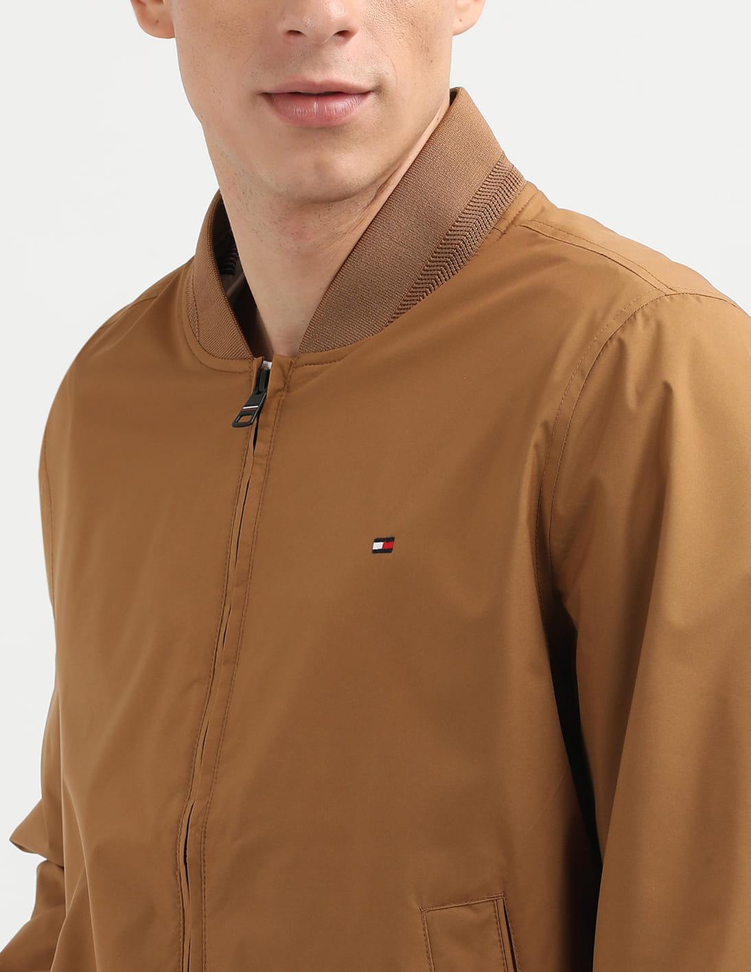 Buy Tommy Hilfiger Solid Lightweight Bomber Jacket - NNNOW.com
