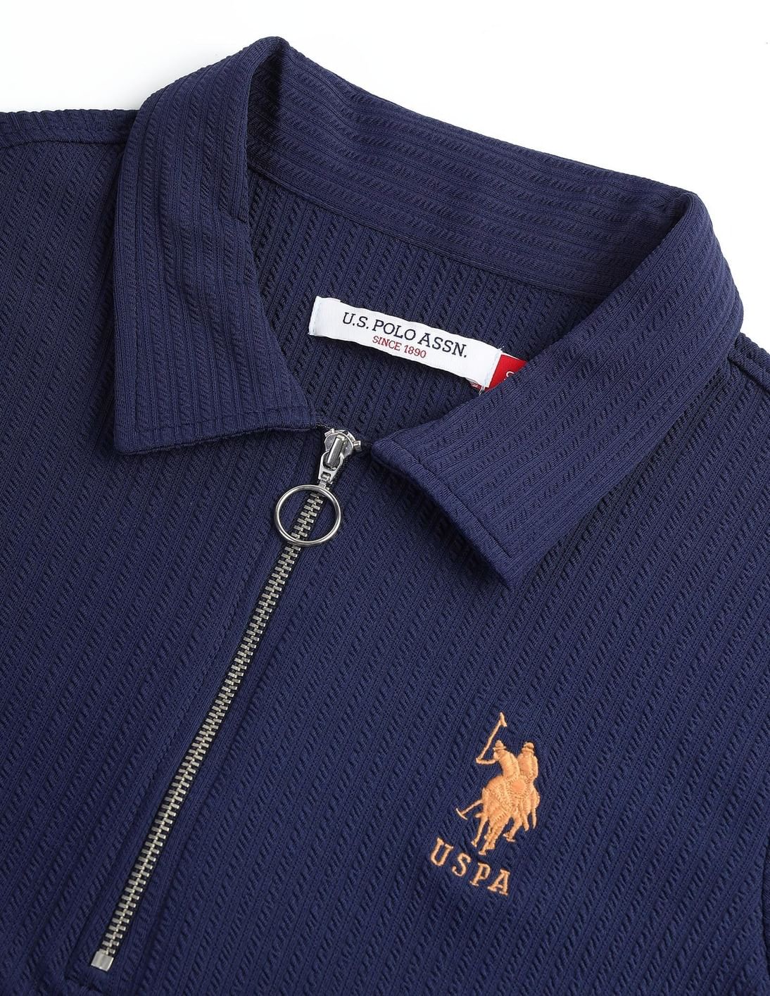 【未使用】U.S. POLO ASSN M 撥水性 ロゴ ユニセックス Buy U.S. Polo Assn. Women Zipper Placket Textured Polo Shirt