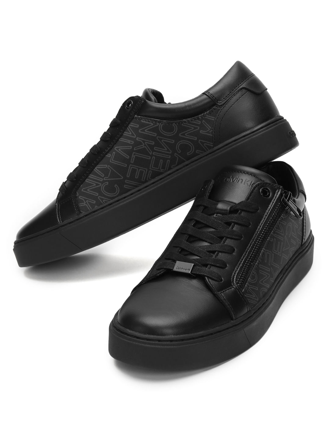 Buy Calvin Klein Men Monogram Lace-Up Sneakers - NNNOW.com