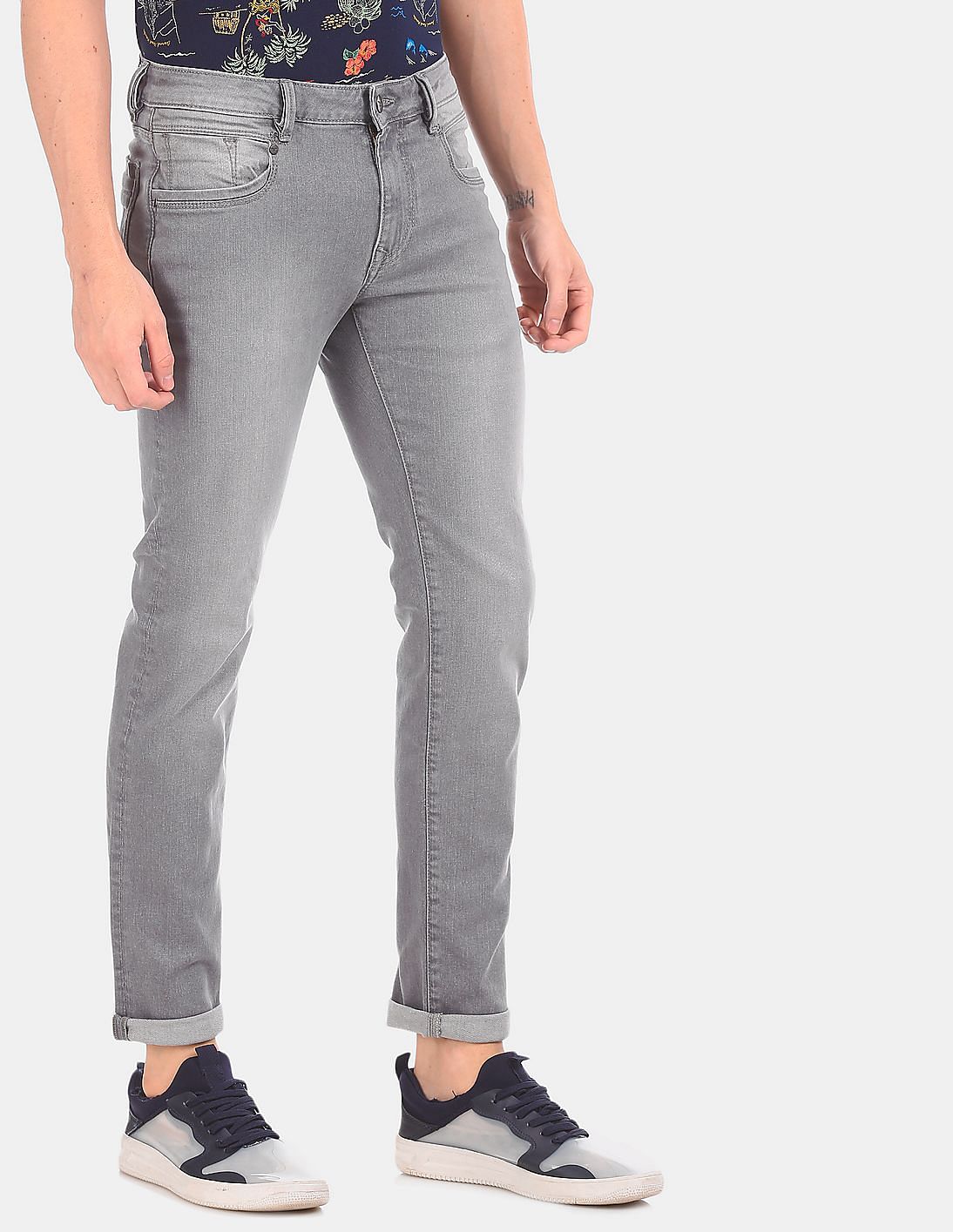 grey stonewash jeans