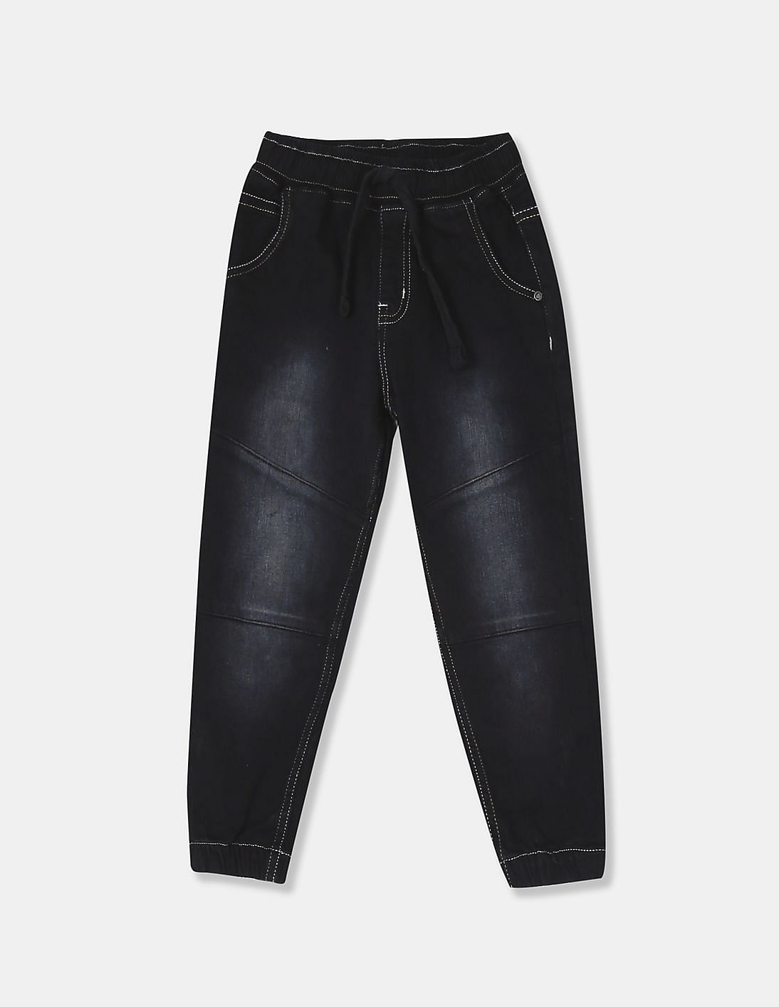 boys black jogger jeans