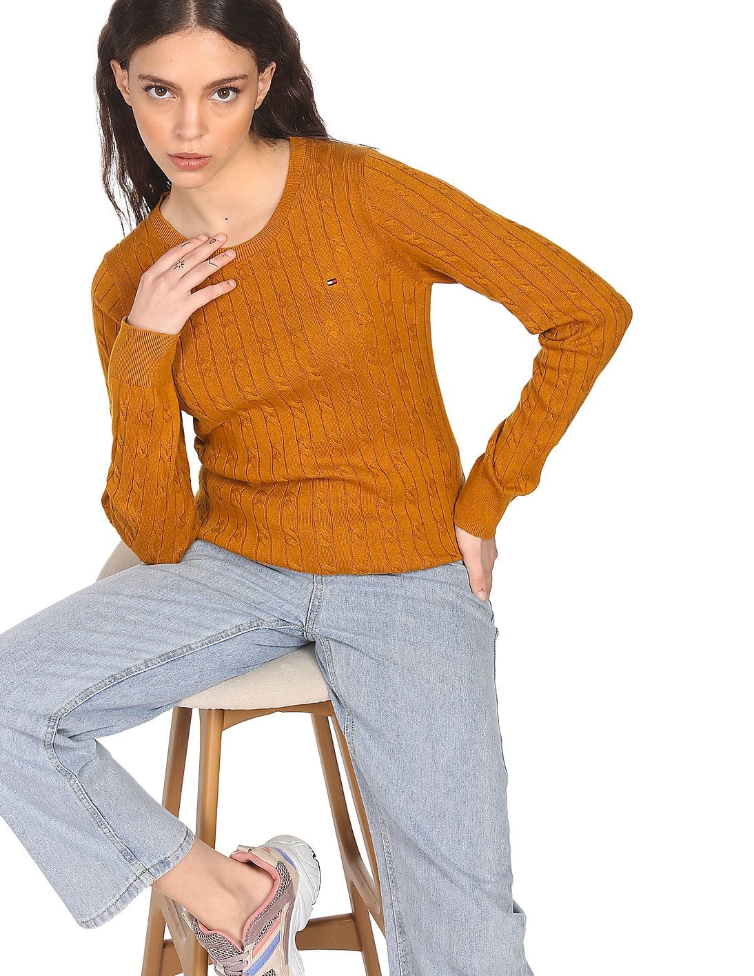 Buy Tommy Hilfiger Women Mustard Jenny 