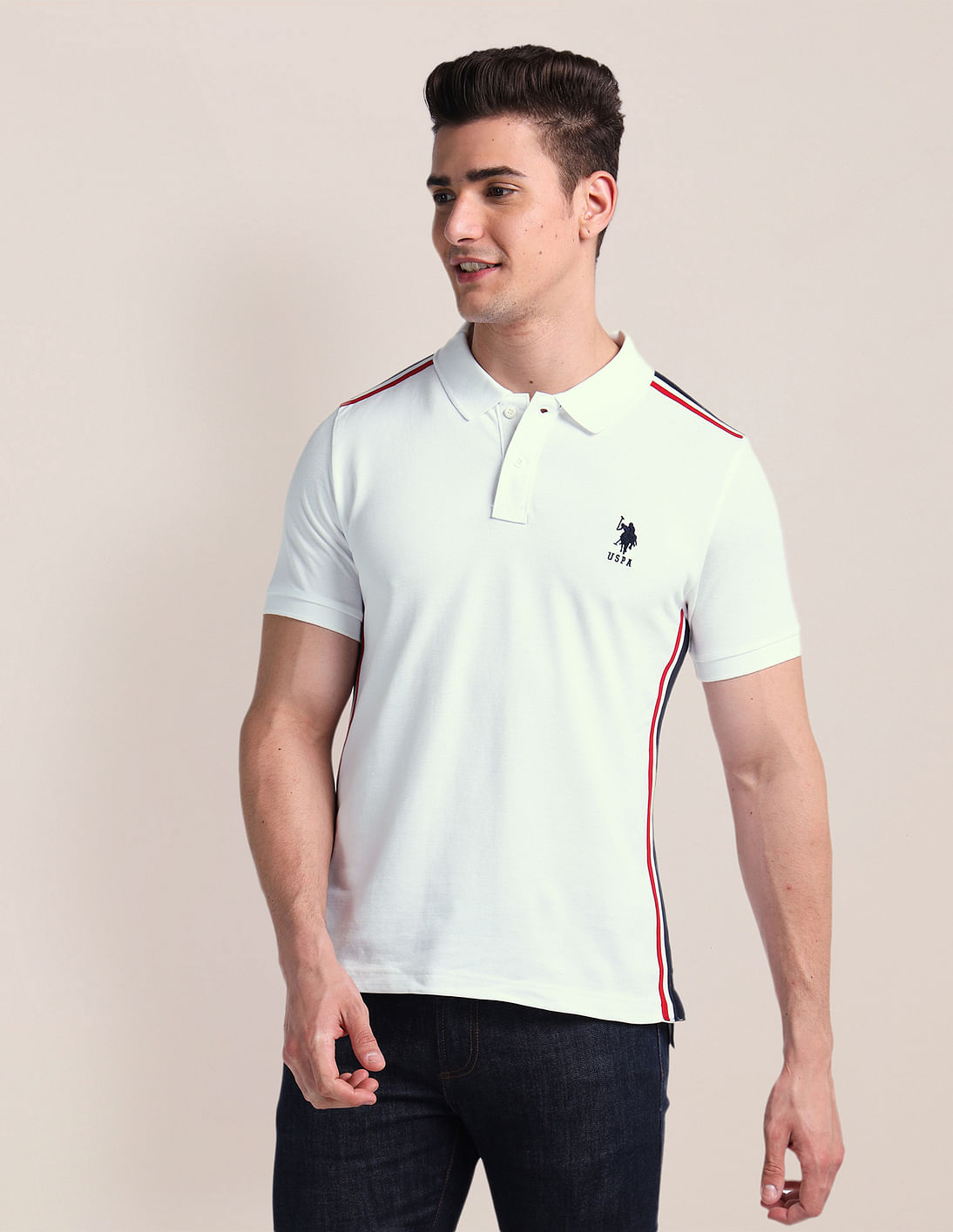 Buy U.S. Polo Assn. Slim Fit Solid Polo Shirt - NNNOW.com