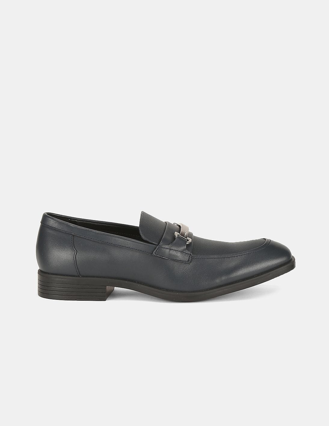 Buy Calvin Klein Men Navy Craig Dress Calf Small Grid  display picture 1