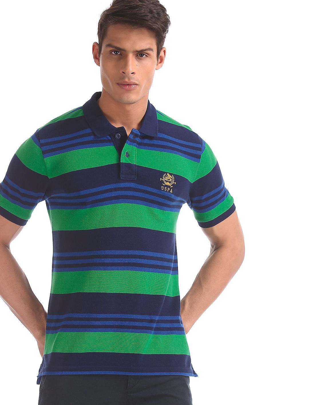 Buy U.S. Polo Assn. Horizontal Stripe Cotton Polo Shirt - NNNOW.com