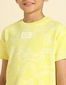 U.S. Polo Assn. Kids Boys Regular Fit Abstract Printed T-Shirt