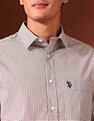 U.S. Polo Assn. Geometric Printed Tailored Fit Shirt