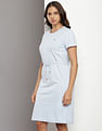Tommy Hilfiger Crew Neck Solid T-Shirt Dress