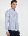 Tommy Hilfiger Striped Regular-Fit Linen Shirt