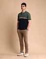 U.S. Polo Assn. Colourblocked Slim Fit Polo Shirt