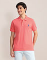 U.S. Polo Assn. Contrast Logo Slim Polo Shirt