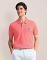 U.S. Polo Assn. Contrast Logo Slim Polo Shirt