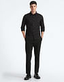 Flying Machine Spread Collar Tropical Print Shirt
