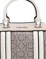 Calvin Klein Logo Beige Pvc Handbag