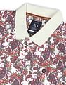 AD by Arvind Modern Floral Print Polo Shirt