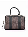 Calvin Klein Logo Brown Pvc Handbag