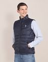 U.S. Polo Assn. Concealed Hood Sleeveless Jacket