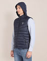 U.S. Polo Assn. Concealed Hood Sleeveless Jacket