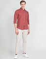 U.S. Polo Assn. Denim Co. Solid Linen Cotton Shirt
