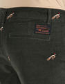 Flying Machine Corduroy Embroidered Trousers