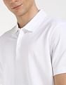 Calvin Klein Jeans Self Design Regular-Fit Polyester Polo T-Shirt