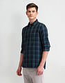 Arrow Sport Tailored Fit Buffalo Checks Shirt