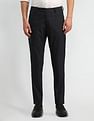 Arrow Solid Dobby Slim Fit Trousers