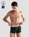 USPA Innerwear Mid Rise Cotton I641 Trunks - Pack Of 2