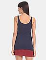 GAP Blue Scoop Neck Cotton Stretch Tank Top