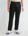 Arrow Sports Mid Rise Solid Trousers