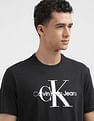 Calvin Klein Jeans Gold Monogram Printed T-Shirt