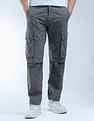 Flying Machine Relaxed Tapered Fit Pure Cotton Cargo