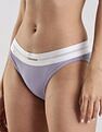 Calvin Klein Underwear Solid Purple Low Rise Bikini-Briefs