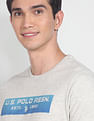 U.S. Polo Assn. Denim Co. Crew Neck Brand Print Heathered T-Shirt