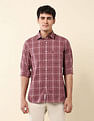 U.S. Polo Assn. Grid Tattersall Checked Tailored Fit Shirt