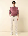 U.S. Polo Assn. Grid Tattersall Checked Tailored Fit Shirt