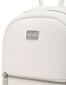Tommy Hilfiger Solid Off-White PU Backpacks
