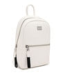Tommy Hilfiger Solid Off-White PU Backpacks