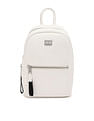 Tommy Hilfiger Solid Off-White PU Backpacks