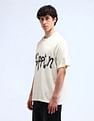 Flying Machine Oversized Typographic Print T-Shirt