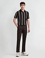 Arrow Sport Vertical Striped Regular Fit Polo Shirt