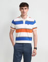 Arrow Sport Horizontal Striped Regular Polo Shirt