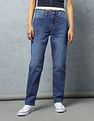 Flying Machine Women High Rise Straight Fit Jeans