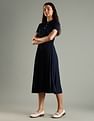 Tommy Hilfiger Cotton Polo Collar Midi Dress