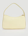 Tommy Hilfiger Solid Yellow PU Hand Bags
