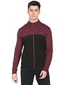Arrow Sports High Neck Colour Block Sweatshirt